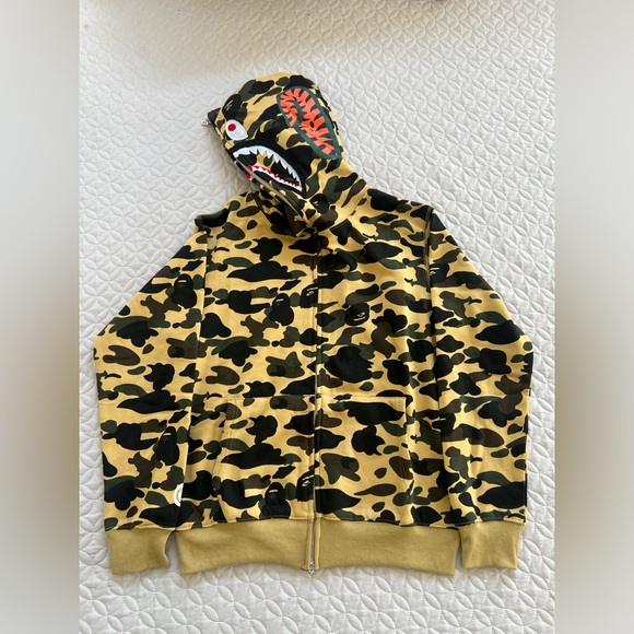 BAPE Color Camo Shark Full Zip HoodieMens Size Medium